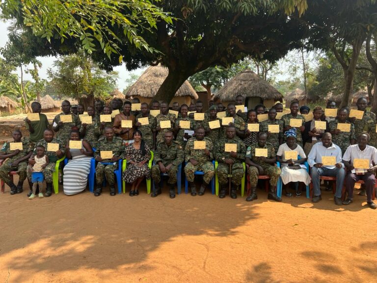 ICM Uganda - UPDF, study of BSIB Program, receiving the certificate of completion