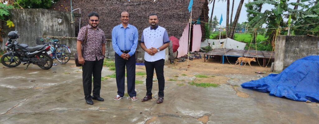 Trip to India - Rev Edwin with Pastor Derwin and Pastor Jason, they are visiting a village call Alapakka
