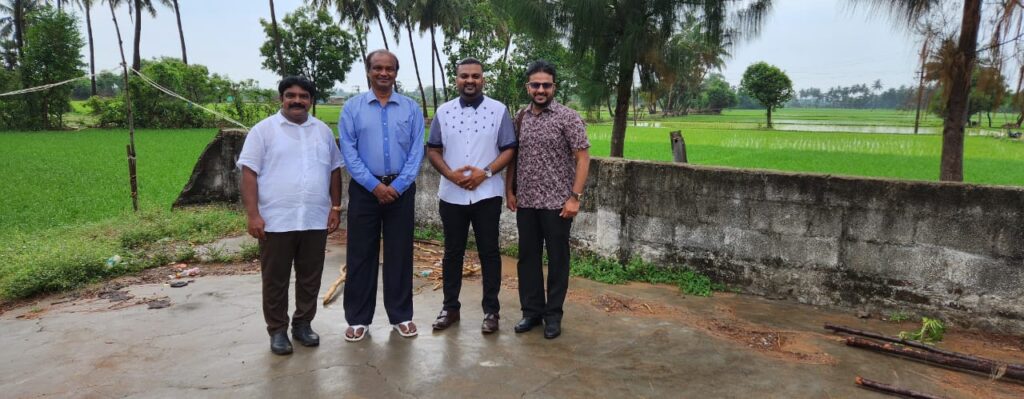 Trip to India - Rev Edwin with Pastor Derwin and Pastor Jason, Photo with Pastor Suhin.