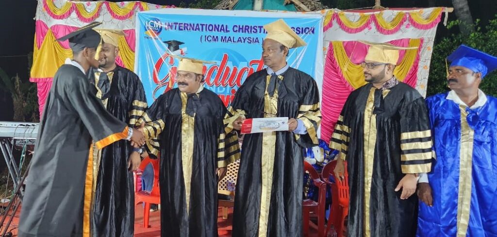 Presentation of certificate of completion for Module 1