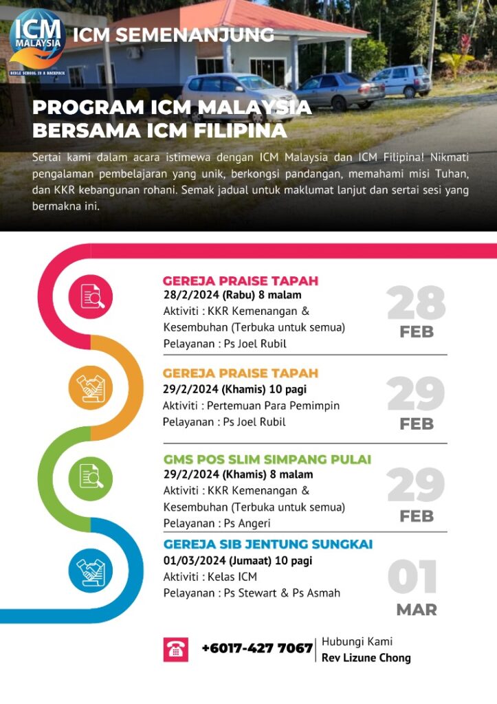 Flyer Program ICM Malaysia Bersama ICM Filipina