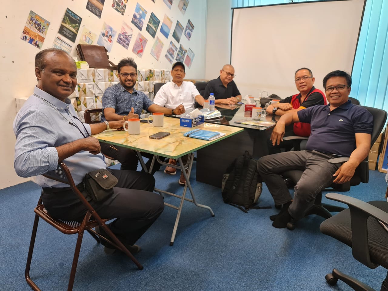 Office Visitation by ICM Philippines, from right is Pastor Rener A Remo, Rev Romed B De Guzman, Rev Danny S. Saldam and Rev Conrado