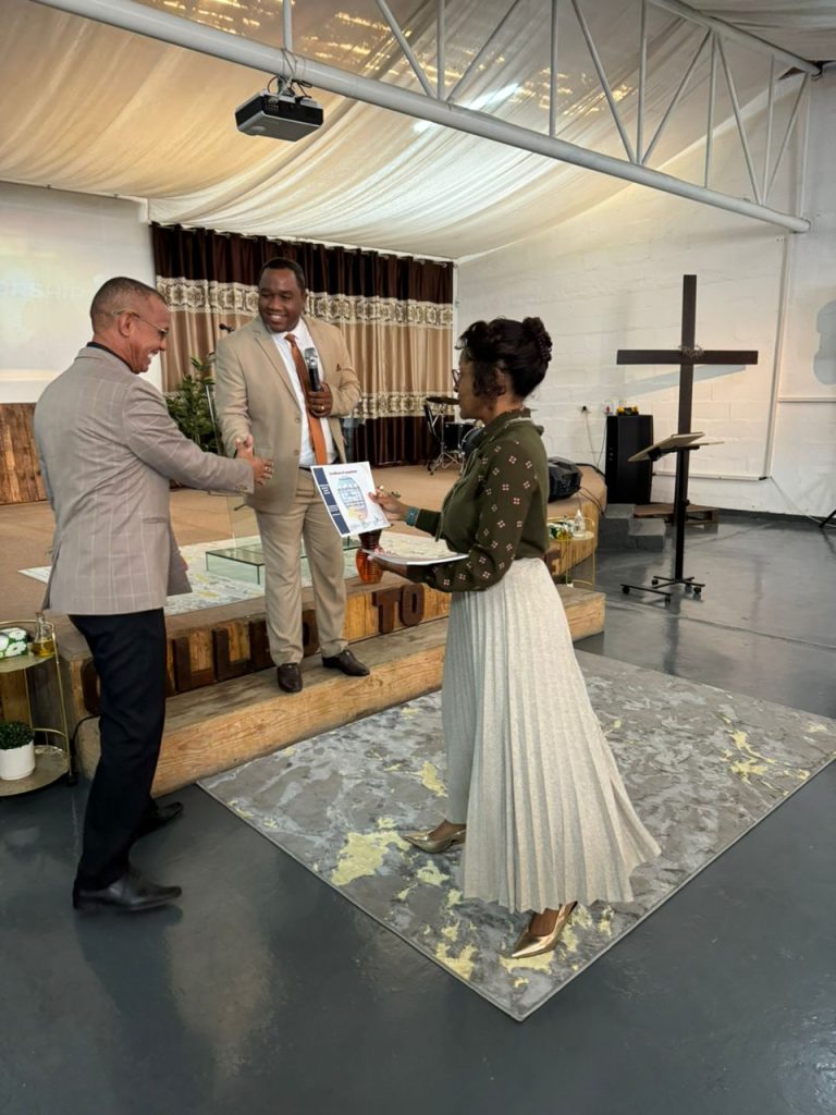 Gospel Mission Church, Namibia - Presentation of Certificate of Completion 2