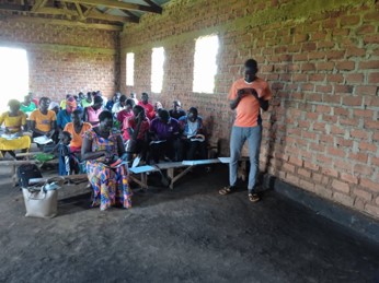 BSIB class at Uganda, led by Bishop Francis