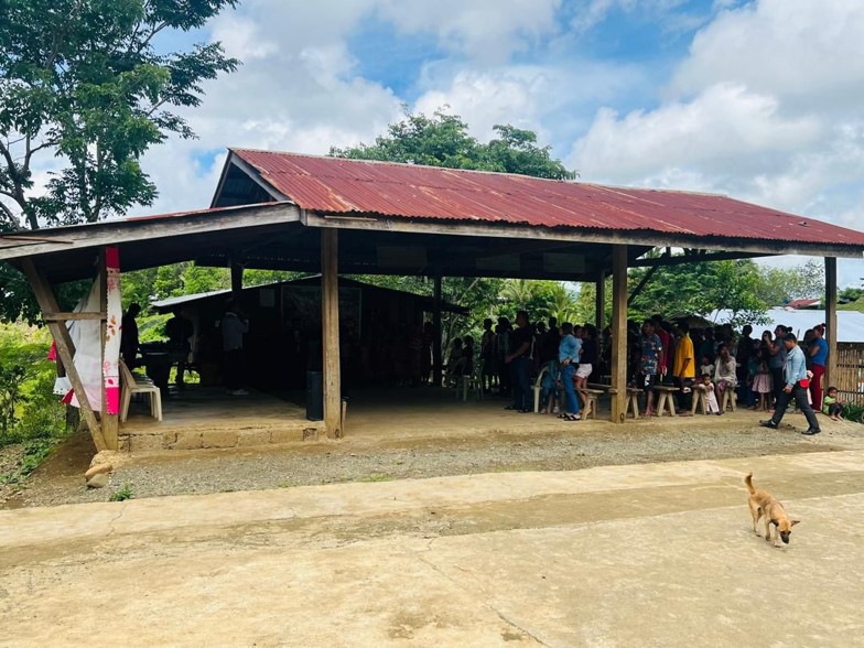 Just a simple hut but the presence of God is strong there, people of Basak are very blessed