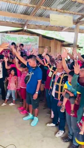 Revival Service at Tribal Village of Basak, praise and worship God