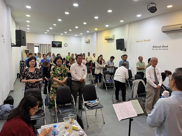 Leadership Training at ICM Vietnam HCM City 11-18 August 2024 - Ps Tony is sharing the word of God
