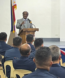 ICM President Rev. Edwin Marsden giving a speech