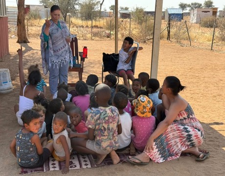 Teaching the Children @ Angela's home
