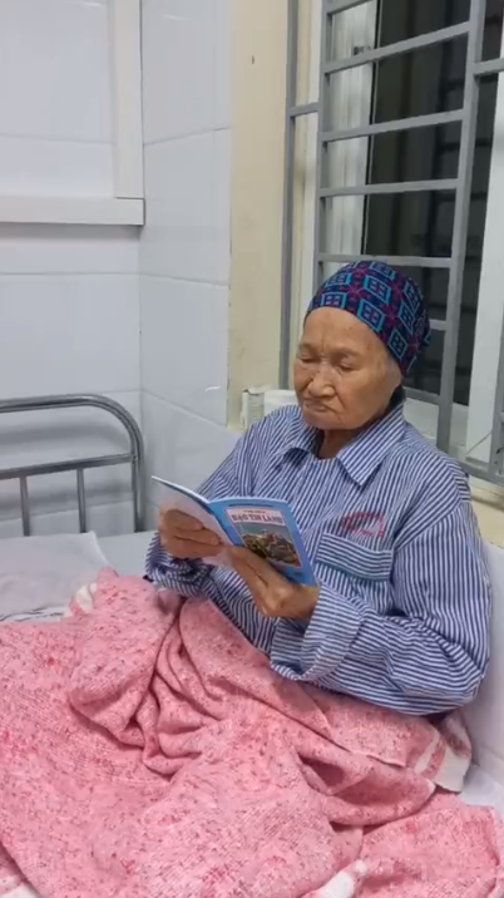 Accepted Christ and reading the tract in hospital